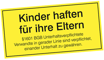 Kinder haften für Ihre Eltern